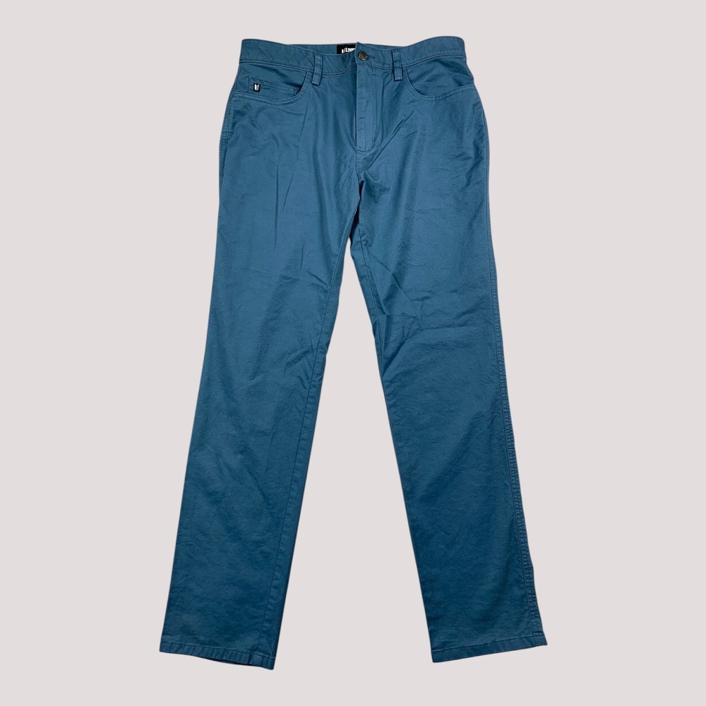 Linksoul Crosby 5-Pocket Pant Mens 32x29 Blue Golf Performance Wicking